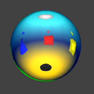 見る角度によって映る絵が変わります