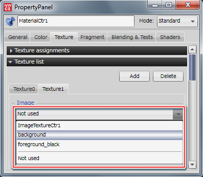 プルダウンメニュー
