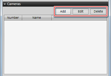 Rendering environment panel for camera settings