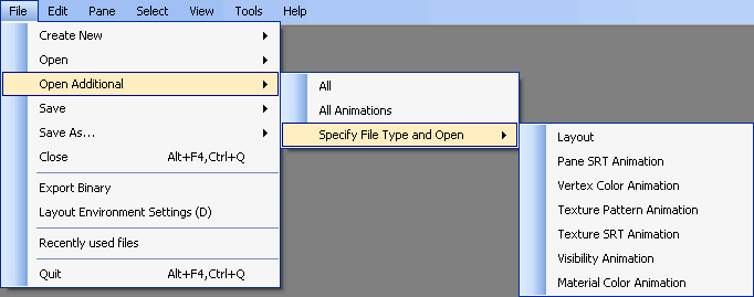 File -> Add and open