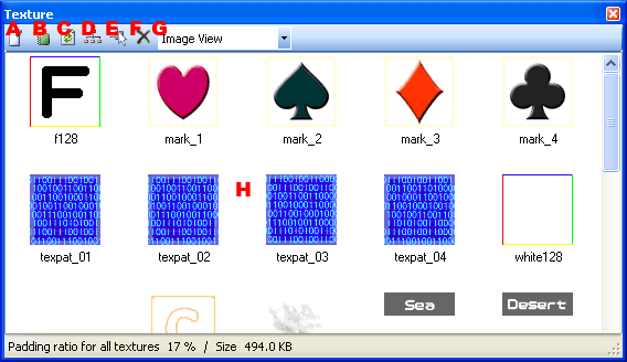 Texture Management Window