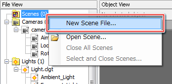 Create New Scene File