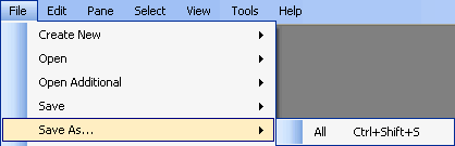 File -> Save as